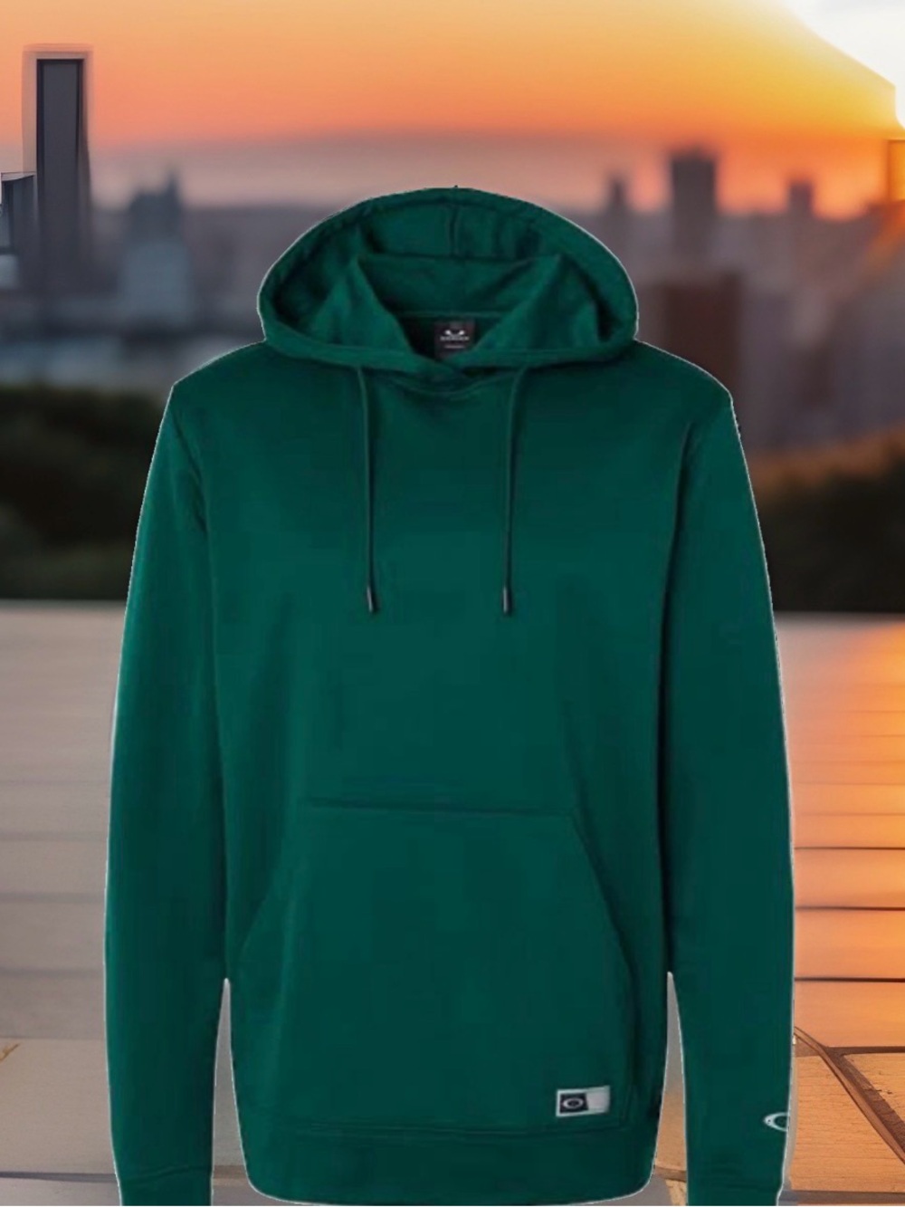 Oakley Men’s Size Medium Team Issue Hydrolix Hooded Sweatshirt. Team Fir. NWT.